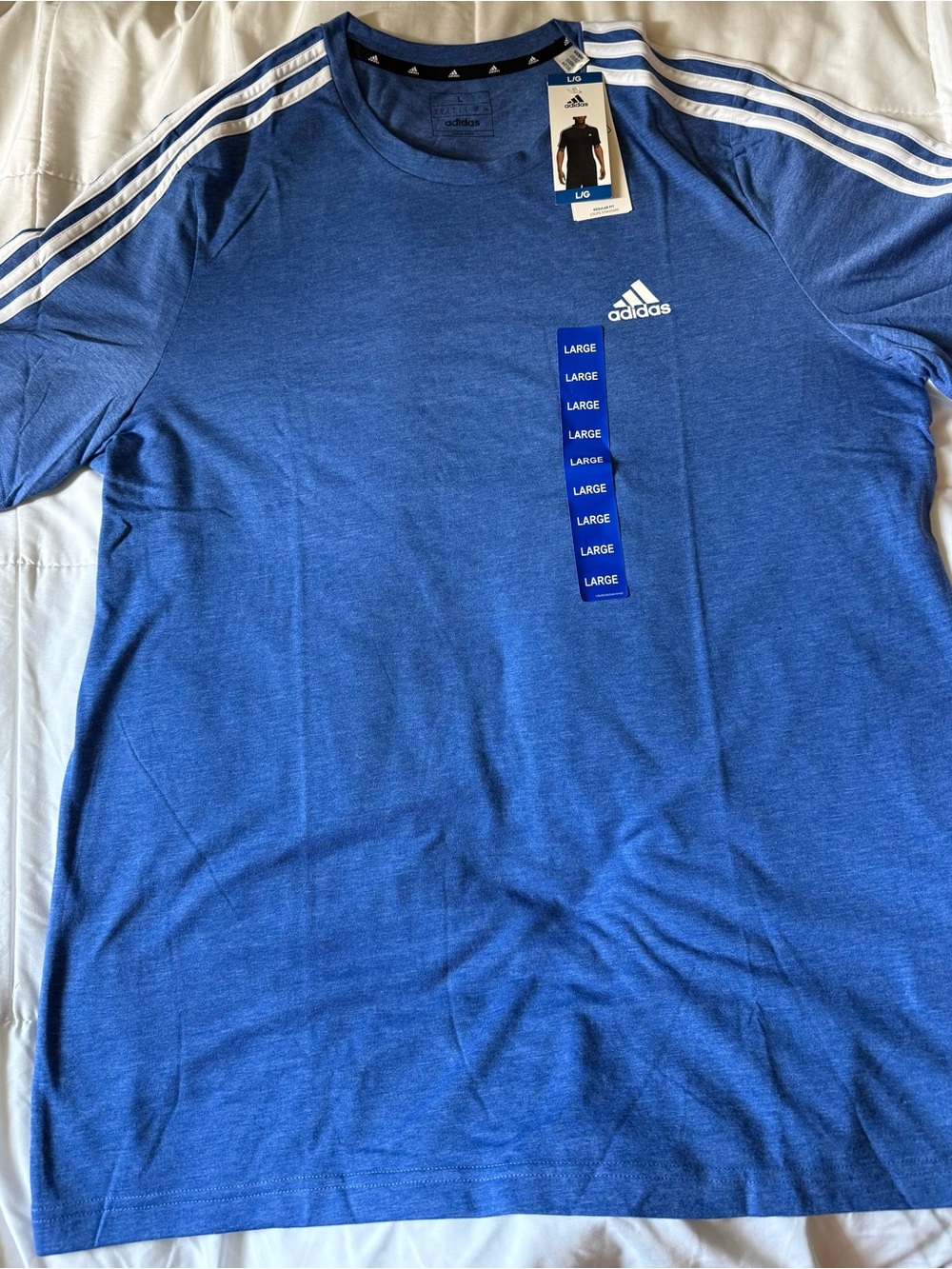 Adidas Men’s Blue Performance T-Shirt (L)
